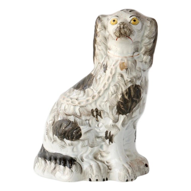 Antique English King Charles Staffordshire Dog For Sale