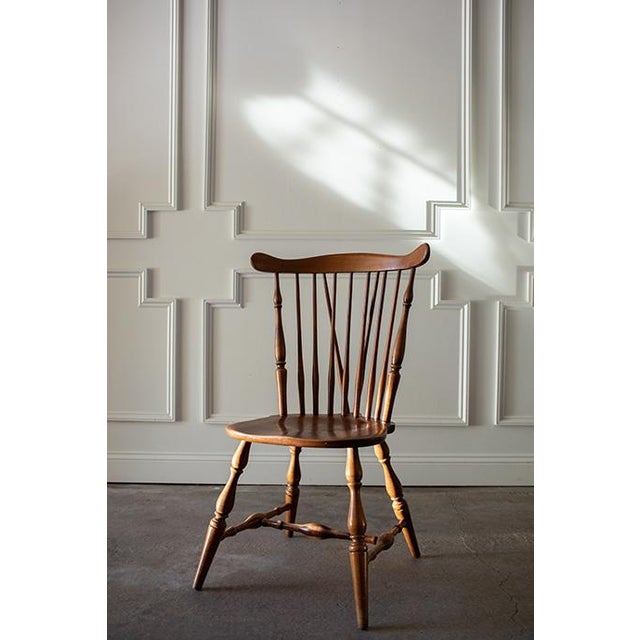 Vintage Heywood Wakefield Fan Back Windsor Dining Chairs, Set of 4 For Sale - Image 9 of 18