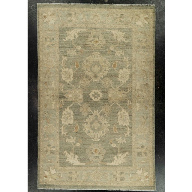 Black Oushak Rug 3'1" x 4'11" #21378 For Sale - Image 8 of 8