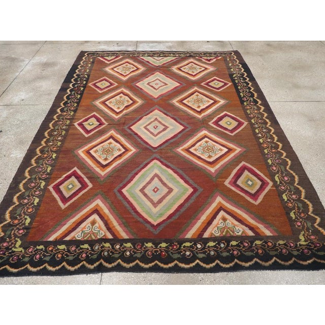 Galerie Shabab Collection Mid-20th Century Turkish Flatweave Kilim Rug For Sale - Image 4 of 10