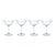 Apéritif 4-Piece Set Summer Cocktail Coupe Glasses, Sapphire For Sale - Image 4 of 4