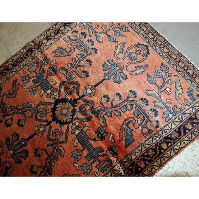 1920s 1920s Handmade Antique Persian Lilihan Rug For Sale - Image 5 of 7