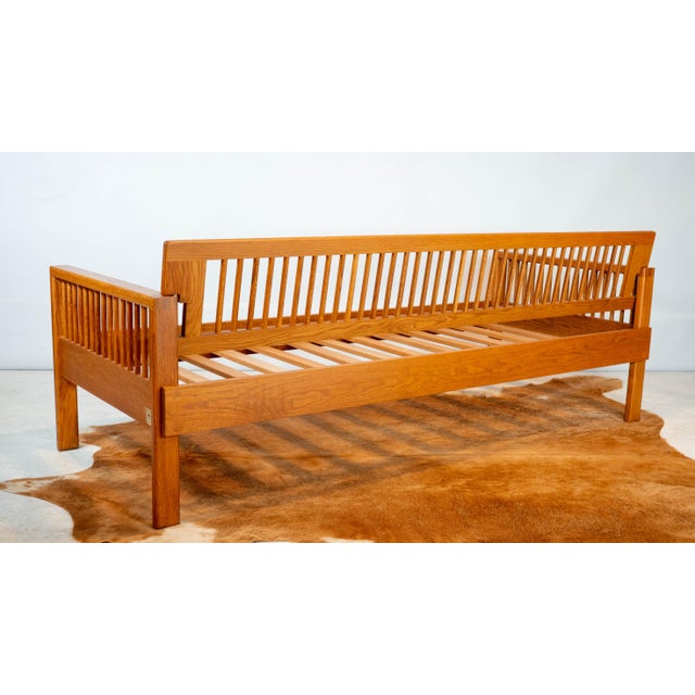 Vintage Charles Webb White Oak Wood Daybed Sofa For Sale - Image 15 of 18