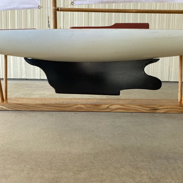 Large Vintage Mid-Century Modern Racing Sloop Model For Sale - Image 10 of 13