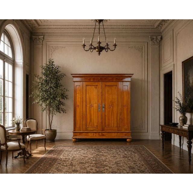 Hallway Wardrobe in Walnut and Oak, 1800s For Sale - Image 11 of 12