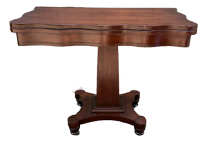 Antique Regency Style Mahogany Flip Top Game Table
