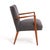 A very handsome Mid Century armchair attributed to Jens Risom. The chair has been reupholstered in a gray Maharam wool...