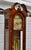 Ridgeway Grandfather Clock Wood Brass Dial Moving Moon Phase Windsor Cherry For Sale - Image 10 of 18