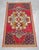 1970s Vintage Small Turkish Rug Hand-Knotted Mat Enty Decor, Kitchen Accent, Laundry Room Art 19" X 36" For Sale - Image 5 of 10