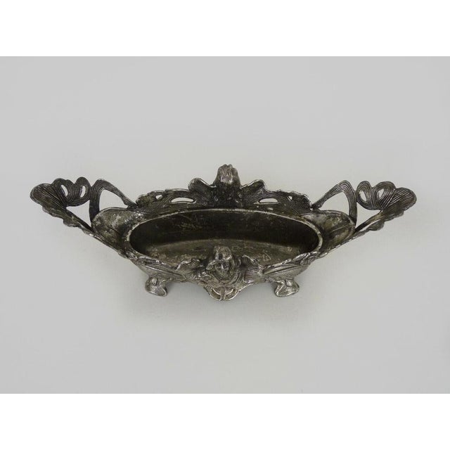 Art Nouveau Silvered Bronze Planter, 1890s For Sale - Image 10 of 11