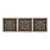 Set of 3 Oversized 33” Black & Antique Gold Architectural Relief Wall Panels For Sale