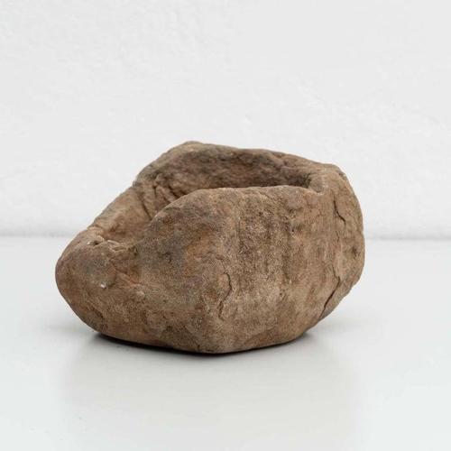 Stone Traditional Spanish Stone Mortar, 1930 For Sale - Image 7 of 14