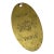 Maxim's Paris Brass Key Chain Fob/Purse Charm by Lowell Sigmund For Sale