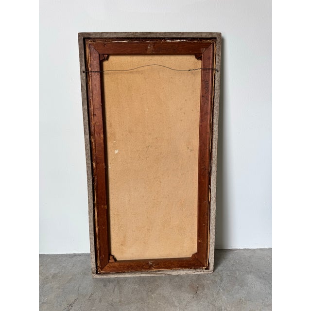 1960s Vintage Impressionist Row Houses Oil on Canvas Painting, Signed For Sale - Image 12 of 12