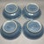 Late 20th Century Set of 4 Vintage Blue Denby England “Storm” Stoneware Cereal Soup Bowls For Sale - Image 5 of 6
