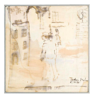 Jochen Michaelis, Toward the Pantheon, Watercolor on Canvas