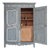 19th Century French Provincial Painted Pine Kitchen Cabinet For Sale