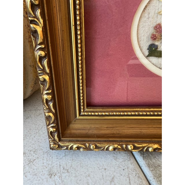 1960s Dried Flowers Matted and Framed. For Sale In West Palm - Image 6 of 7