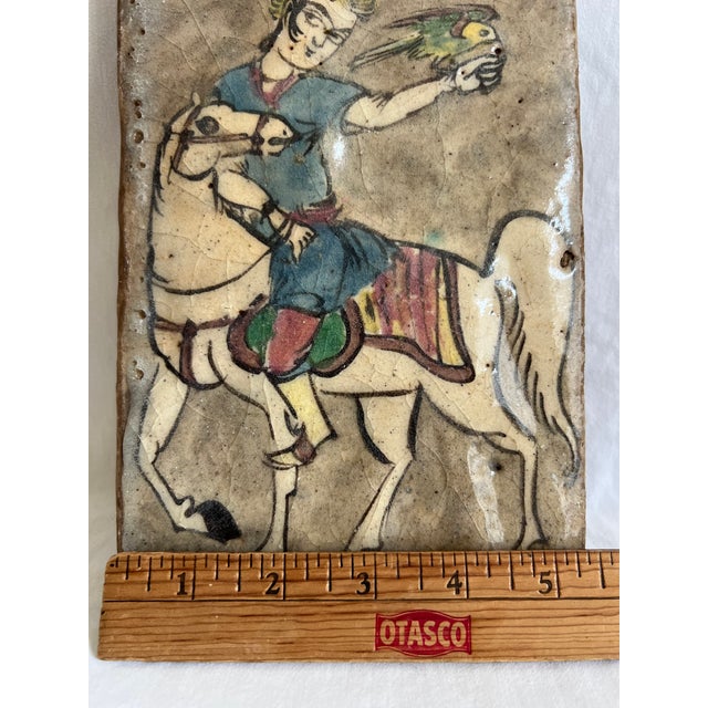 Islamic 19th Century Persian Tile For Sale - Image 3 of 12