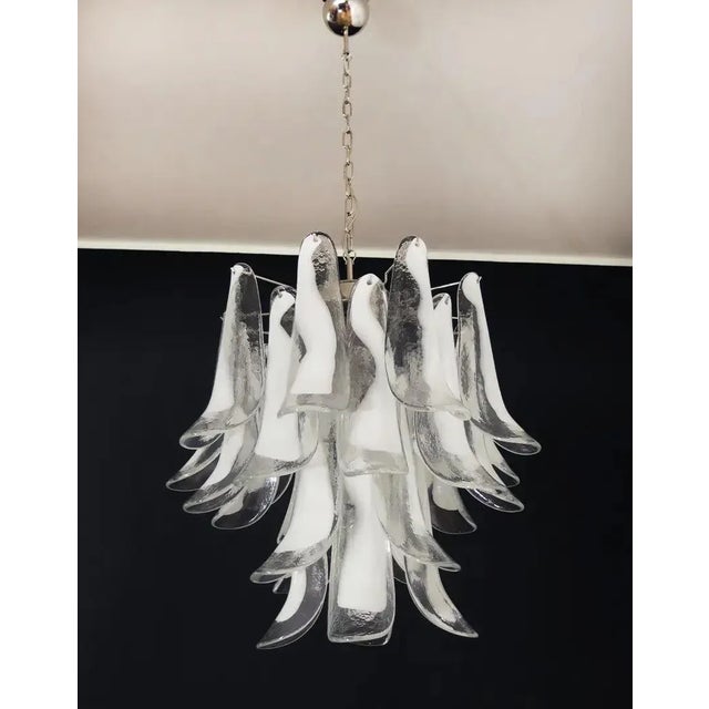 Italian Murano Chandelier – 26 Glass Petals Swallow For Sale - Image 9 of 11