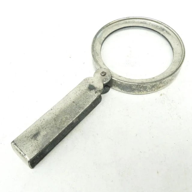 Metal Art Deco Magnifying Glass, Sweden, 1950s For Sale - Image 7 of 7