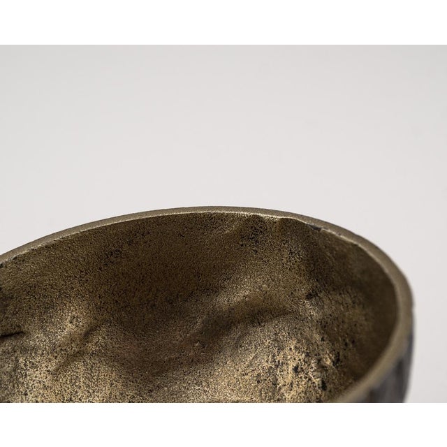 Brutalist Brass Bowls with Gilded Interior, 1960s, Set of 2 For Sale - Image 17 of 18