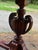 Antique French Style Walnut Flip Top Game Table | Carved Pedestal Console Table | Renaissance Revival Sofa Table | Burl Walnut Entry Table For Sale - Image 12 of 13