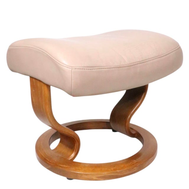 Brown Vintage Ekornes Footstool Ottoman For Sale - Image 8 of 15