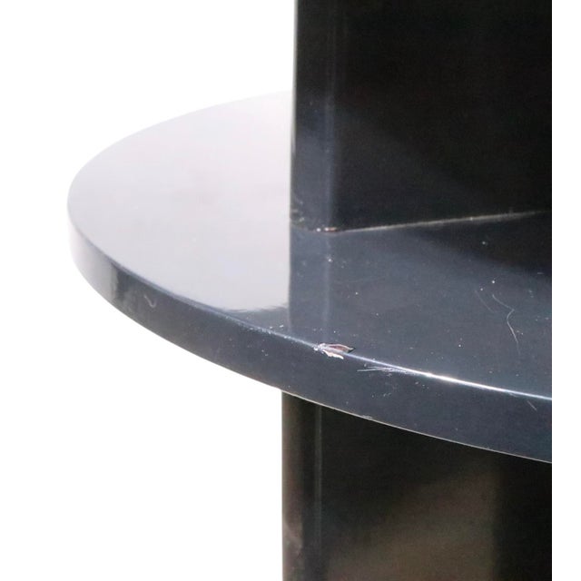 Art Deco Side Table Att. To Brown Saltman in Black Lacquer Finish For Sale - Image 11 of 11