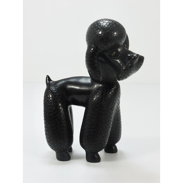 Dog Poodle Figurine attributed to Leopold Anzengruber, Austria, 1950s For Sale - Image 14 of 17