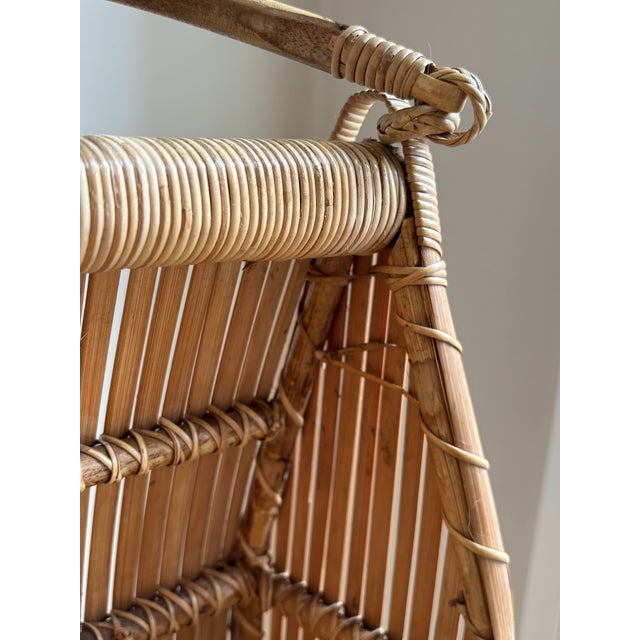 Mid-20th Century Bamboo & Rattan Wine Caddy For Sale - Image 10 of 15