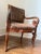 Mid 20th Century Mid 20th Century Empire Style Leopard Print Animal Hide Carved Wood Arm Chair For Sale - Image 5 of 13