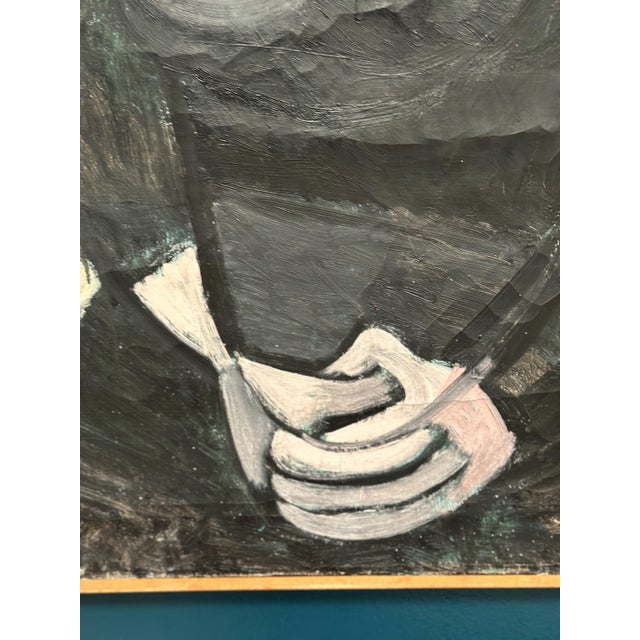 Axel Ekelund, Portrait of Mrs. S, 1950s, Oil on Canvas, Framed For Sale - Image 11 of 18
