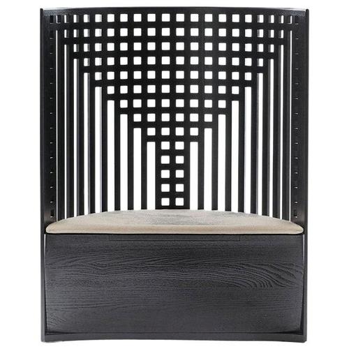Wood Model 312 Willow Trone-Armchair by Charles Rennie Mackintosh for Cassina For Sale - Image 7 of 7