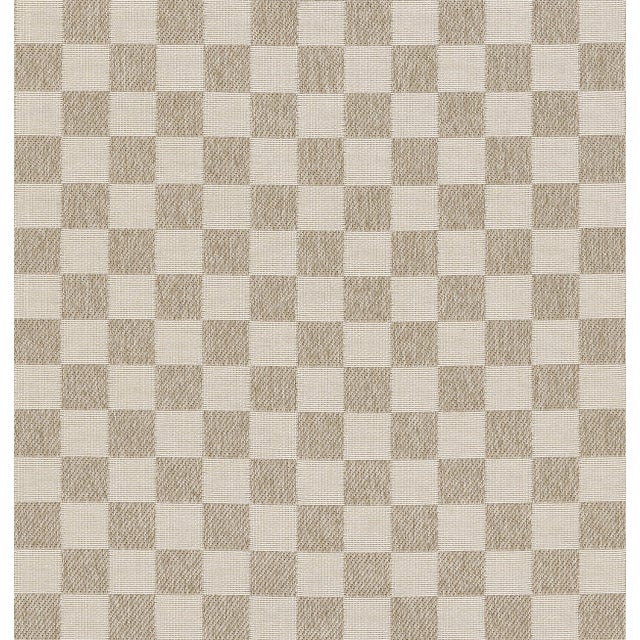 Contemporary Erin Gates by Momeni Saybrook Check Grey Indoor/Outdoor Area Rug 6'6" X 9' For Sale - Image 3 of 12
