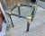 Mid 20th Century Post Modern Gun Metal, Brass & Glass Side Table For Sale - Image 5 of 12