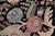 Textile Botanical 1990's Pak-Persian Black/Gold Wool Round Rug- 8'2'' X 8'3'' For Sale - Image 7 of 9