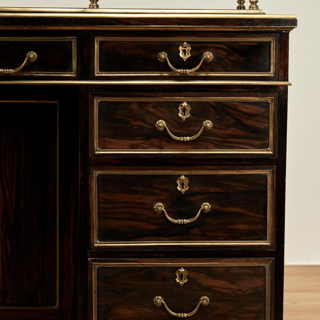 Antique Early 19th Century Dutch Colonial Calamander Desk For Sale - Image 13 of 18