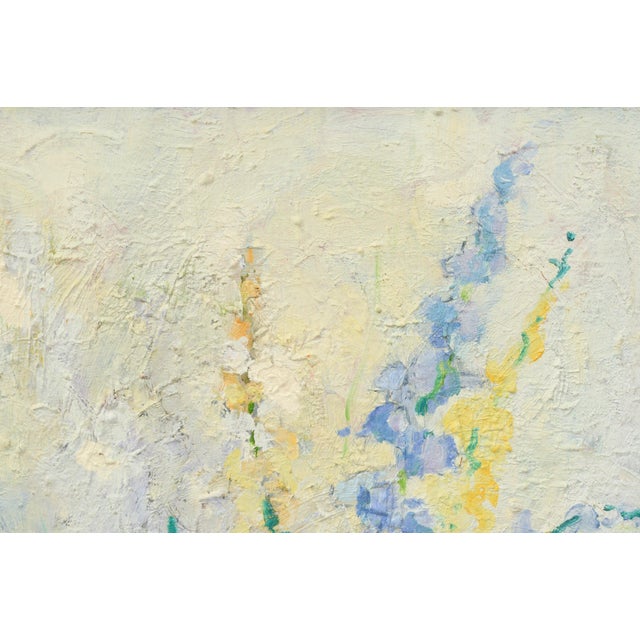 Impressionist Vertical Floral Still Life by Doreen Gadsby For Sale - Image 3 of 7