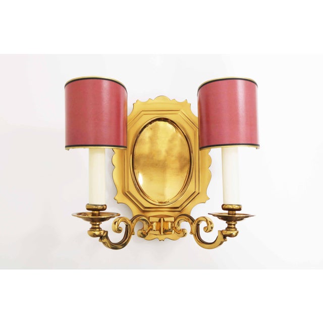 Metal Hollywood Regency Brass Blaker Wall Lamp, Germany, 1980s For Sale - Image 7 of 7