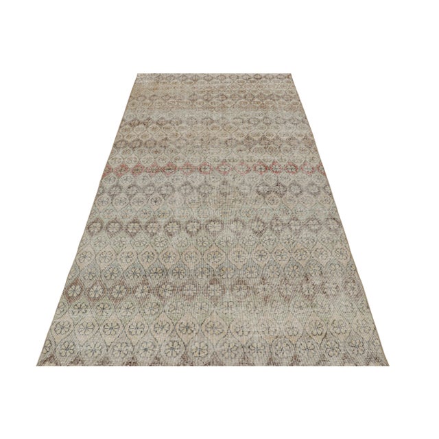 Traditional Vintage Zeki Müren Rug, With Floral Geometric Patterns, From Rug & Kilim For Sale - Image 3 of 7