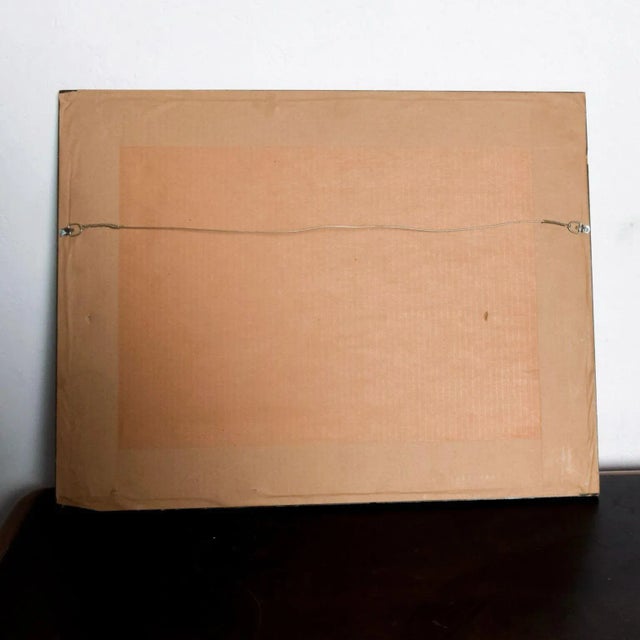 1970s 1970s Zebra Watercolor Abstract Gouache Painting For Sale - Image 5 of 6