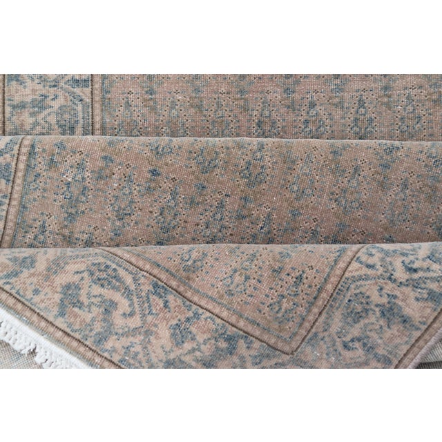 Seraband Runner With Intricate Pattern in Light Blue Field For Sale - Image 12 of 13