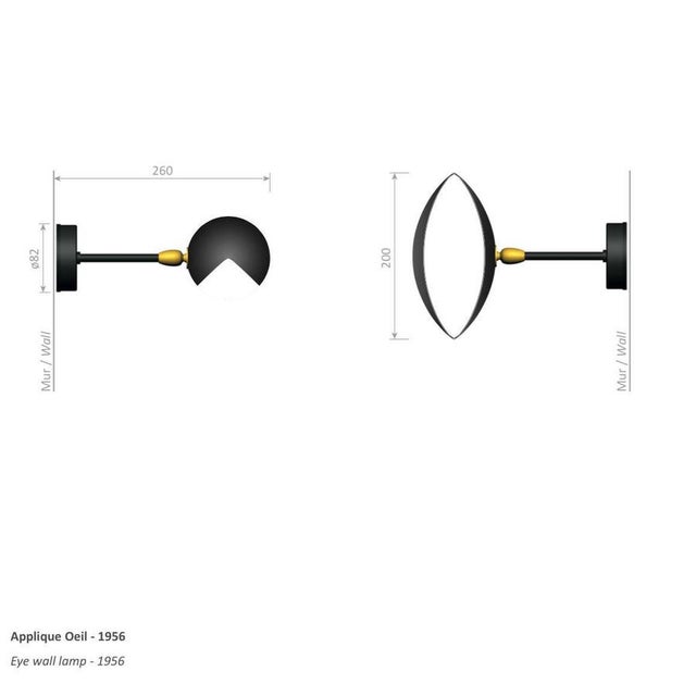 Not Yet Made - Made To Order Mid-Century Modern White Eye Sconce Wall Lamps by Serge Mouille, Set of 2 For Sale - Image 5 of 6
