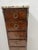 Brown Transition Style Wooden Veneer Chest of Drawers from Befos For Sale - Image 8 of 10