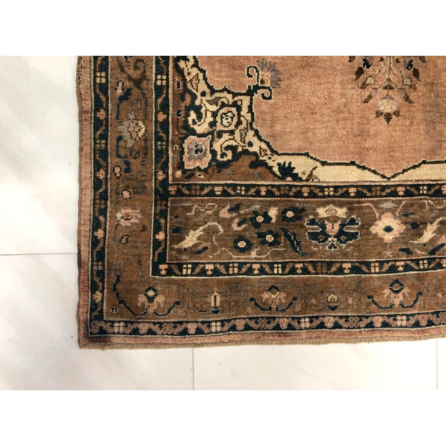 Home Living Tribal Turkish Area Rug- 4'7" X 8' For Sale - Image 6 of 11