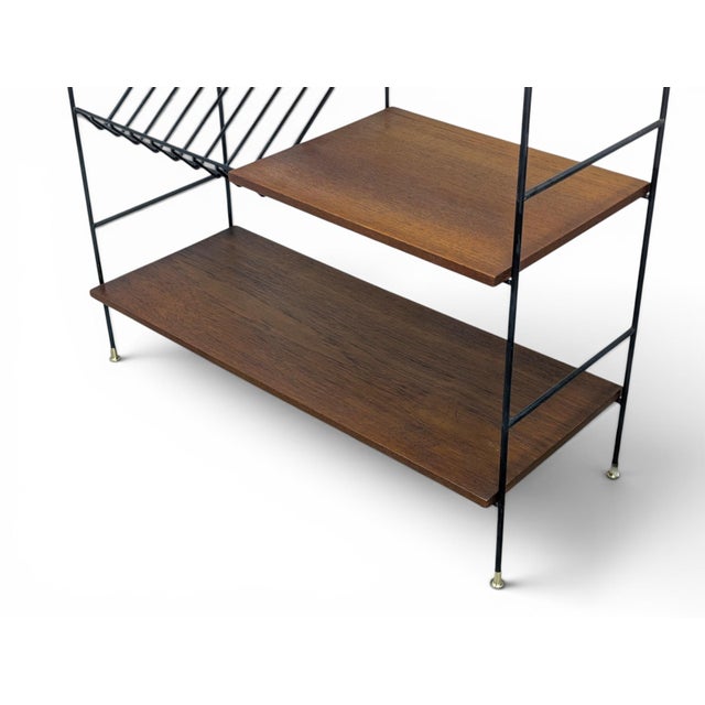 Mid-Century Modern Freestanding Swedish Bookcase, 1950s For Sale - Image 4 of 9