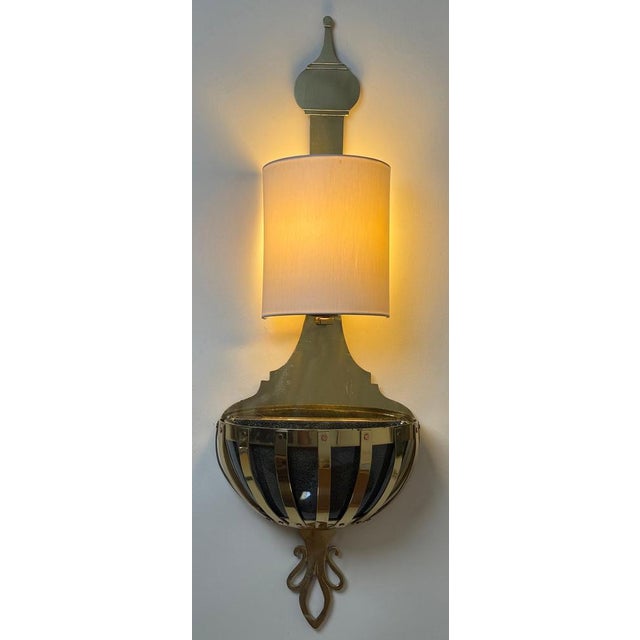 Brass Wall Lights with Planters from Valenti, Spain, 1970s, Set of 2 For Sale - Image 11 of 18