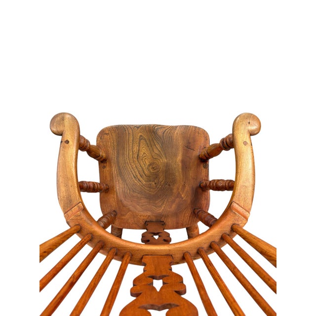 Mid 19th Century Yorkshire Windsor Arm Chairs - a Pair For Sale - Image 9 of 11