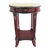 2006 Bombay Company Oval Marble Top One Drawer Wood Side Table Style 7hkg For Sale